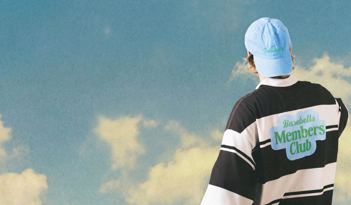 Horizontal Barebells Members Club Blue Sky Background